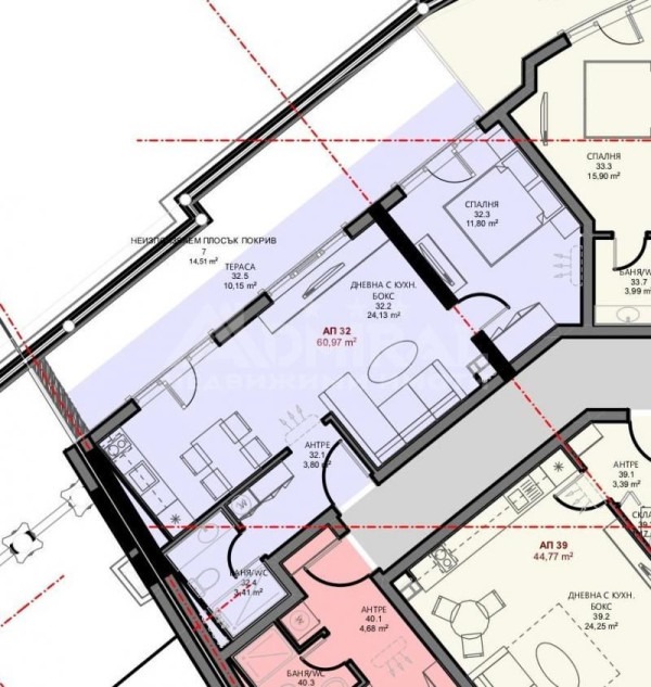 Продажба Пентхаус гр. Поморие - гр. Поморие 72m²
