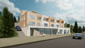 НОВ проект на жилищна сграда с търговска част в гр.Свети Влас